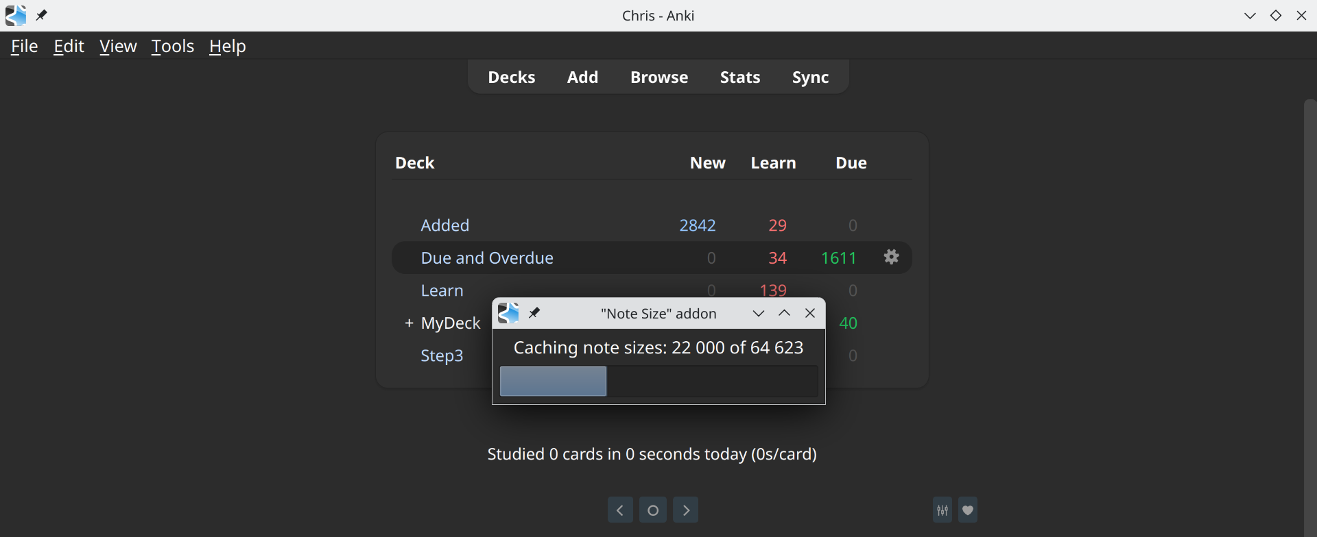 Note Size – Anki addon – /root