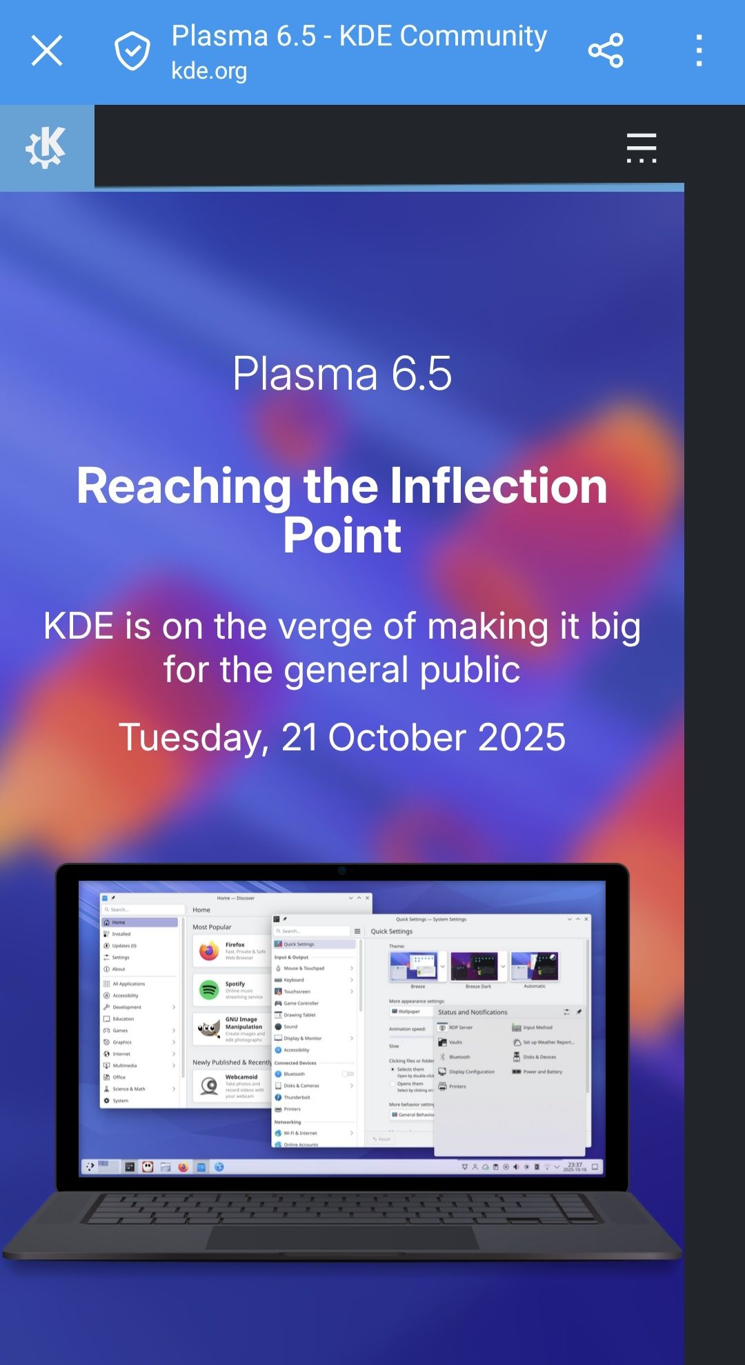 KDE Plasma 6.5 is out!! – /root